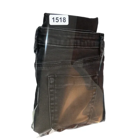 Asos Denim Black Jeans 30 x 24.5 High Rise Cropped Distressed Stretch Skinny - Picture 8 of 8